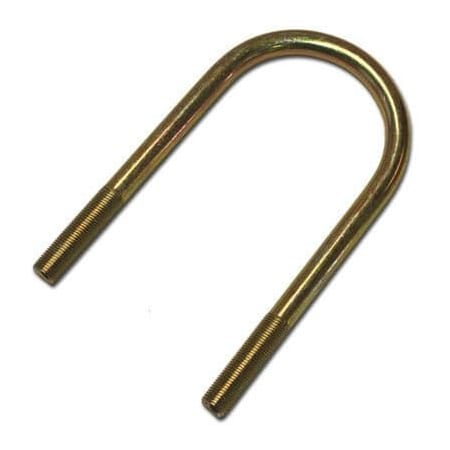 Lippert U-BOLT, 1/2IN-20 X 5.1IN FOR 2.38IN AXLE TUBE, YELLOW ZINC 122073